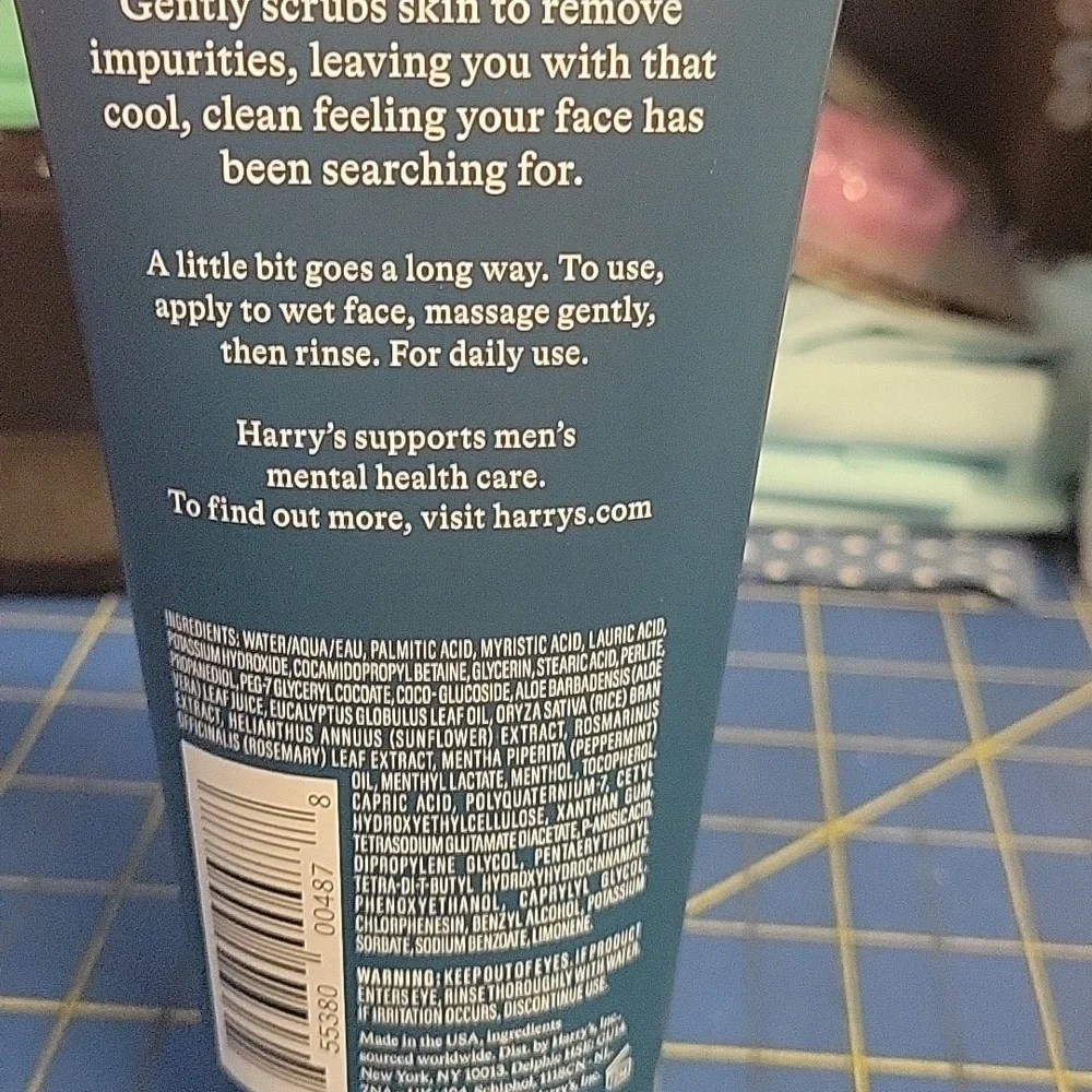 Harry's Exfoliating Face Wash 150ml Tube